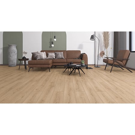 Parchet laminat 8 mm Kastamonu Floorpan Prime FR012 Rialto, nuanta deschisa, clasa de trafic 32, click L2C, 1205 x 193 mm