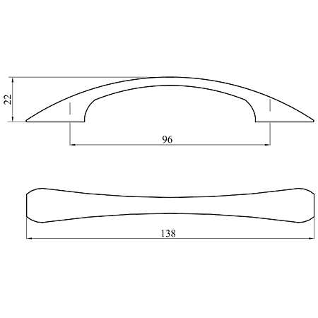 Maner symbol 5075-06 96 mm crom