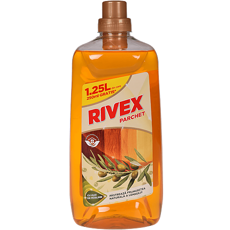 Detergent pentru parchet Rivex, cu ulei de masline, 1.25 l