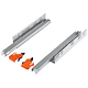 Glisiera ascunsa Teko, extractie totala, amortizare, otel, zincat, maxim 35 kg, 450 mm