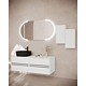 Oglinda baie Savini Due SPR222, iluminare LED, buton touch, 60 x 120 cm