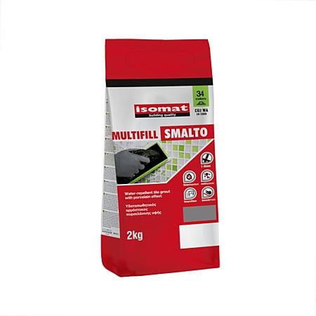 Chit de rosturi hidrofug Multifill Smalto 1-8 Isomat, interior/exterior, gri, 2 kg