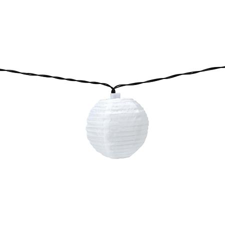 Ghirlanda luminoasa solara exterior, 10 mini lampioane LED, lumina calda, 7.6 m