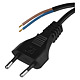 Cablu de alimentare cu stecher MYYUP Emos, 2 x 0.75 mm2, negru, 5 m
