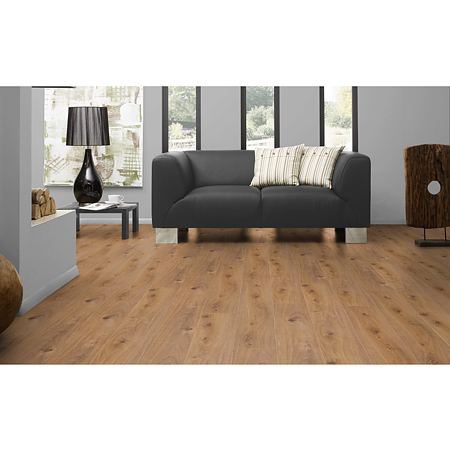 Parchet laminat 10 mm Kronotex Amazone 4169 Prestige light Oak, nuanta medie, stejar maro, clasa de trafic 33, click Aqua Pearl, 1380 x 157 mm