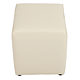 Taburet Cube, tapiserie piele ecologica, alb IP21894, 45x37x37 cm