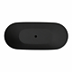 Cada freestanding Marmite BT 0604, compozit mineral, fara preaplin, negru mat, 160 x 70 x 50 cm