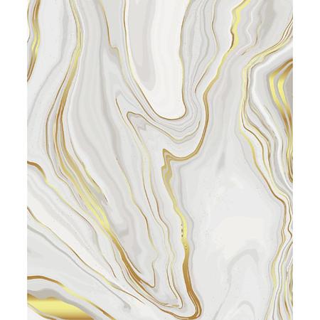 Folie autoadeziva aspect marmura alb-auriu, 67.5 cm x 15 m