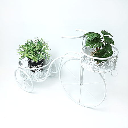 Suport flori bicicleta, metal, 65 x 25 x 46 cm