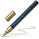 Marker permanent Schneider, varf subtire, 0.8 mm, cu vopsea aurie 278 Marker permanent Schneider, varf subtire, 0.8 mm, cu vopsea aurie 278