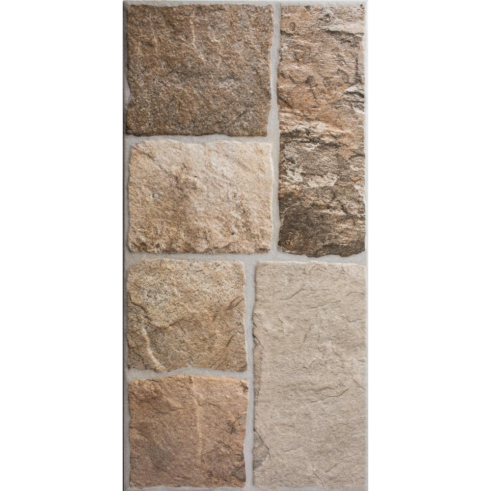 Gresie portelanata Ispan Lux Milano Beige cu aspect piatra naturala, PEI 4, dreptunghiulara, grosime 0,8 cm,  30 x 60 cm 08
