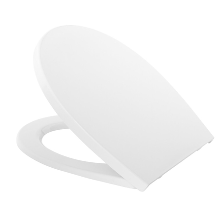 Capac WC Cersanit Delfi, duroplast, alb, 44.6 x 37.2 cm