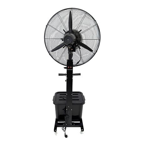 Ventilator de terasa cu pulverizare apa Vortex VO4260, 30 W, rezervor apa 40 l, 3 trepte, negru, 52 x 81 x 180 cm