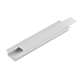 Profil aluminiu LED incastrat, 16 mm, opac, 3 m