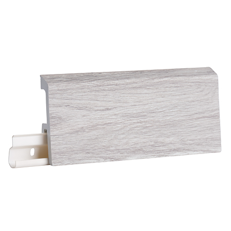 Plinta pardoseala Duflex Venice 904, polimer flexibil, rezistenta la apa, decor lemn, 2000 x 80 x 18 mm