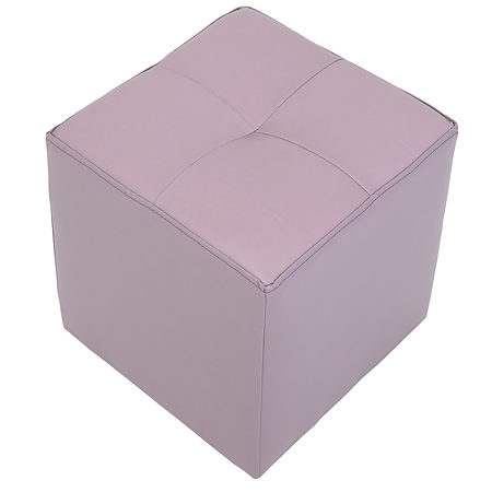 Taburet Cool tapiterie imitatie de piele, lila IP21897, 36 x 36 x 38 cm
