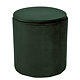 Taburet Nadia, stofa verde H56, cu spatiu depozitare, rotund, 37 x 37 x 42 cm