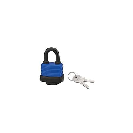 Lacat din otel, Thirard Slice, l 40mm, invelis protector, 2 chei