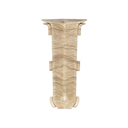 Set colt interior plinta Korner Siena 80, stejar Art Nouveau 806, PVC, 80 x 20 mm, 2 bucati/set