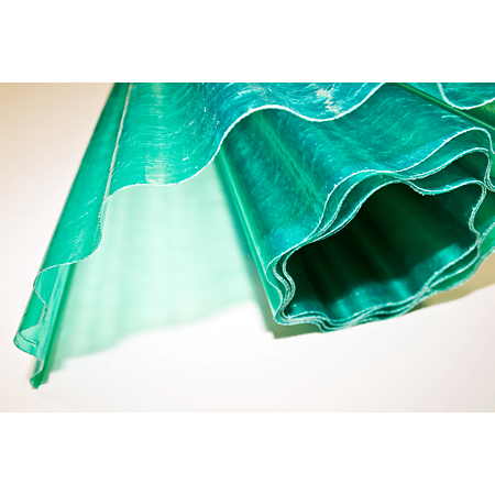 Rulou fibra de sticla ondulat, verde, 1,5 x 30 m