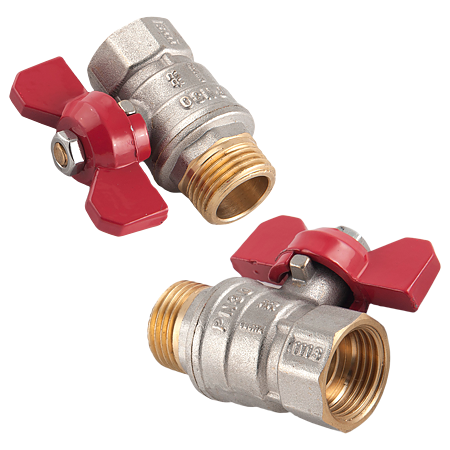 Robinet de trecere cu bila Remer, alama, filet interior/exterior, 1/2"