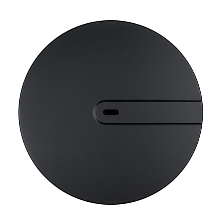 Capac tip DOM pentru sifon Wirquin SLIMPlus, din ABS, negru mat, Ø118 mm