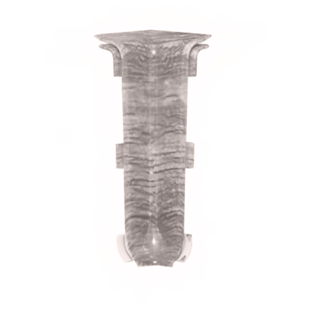 Set colt interior plinta Korner Siena 80, stejar Ceres/Vinge 837, PVC, 80 x 20 mm, 2 bucati/set