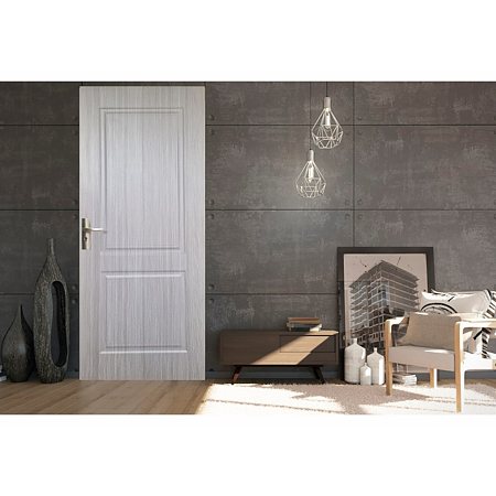 Usa interior plina Pamate U-82, reversibila, MDF, gri, toc 10 cm, 200 x 60 x 4 cm