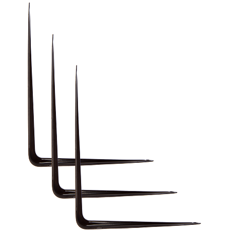 Consola din tabla, maro, 200 x 250 x 39 mm