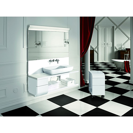 Gresie rectificata interior Super White FC-AH600A-2 alb lucios, patrata, 60 x 60 cm