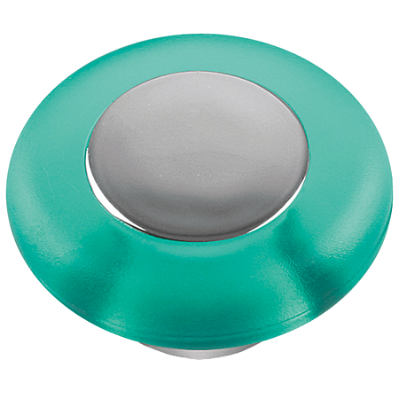 Buton Tor Teko 8145-D, plastic, verde, 37 mm