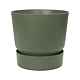 Ghiveci Elho Greenville Round, plastic, verde, diametru 18 cm, 16 cm