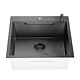 Chiuveta bucatarie Sandonna Handmade HD5550, inox negru, 1 cuva, 50 x 55 cm