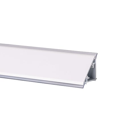 Profil inaltator pentru blat de bucatarie, aluminiu si PVC, alb, 4 m