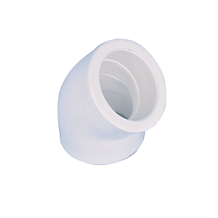 Cot PPR 45° Supratherm, filet interior, 20 mm, alb