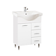 Mobilier baie Badenmob Seria 153, baza cu lavoar, MDF/PAL, alb, 55 x 45 x 81 cm