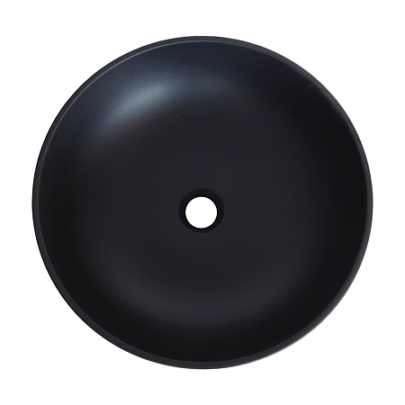 Lavoar rotund SanDonna Circle, compozit granit, negru, 44 x44 x 13.5 cm Lavoar rotund SanDonna Circle, compozit granit, negru, 44 x44 x 13.5 cm