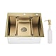 Chiuveta bucatarie Sandonna Handmade HD5550, inox auriu, 1 cuva, 50 x 55 cm