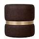 Taburet Ring, inel auriu, stofa maro M612, rotund, 38 x 38 x 40 cm Taburet Ring, inel auriu, stofa maro M612, rotund, 38 x 38 x 40 cm