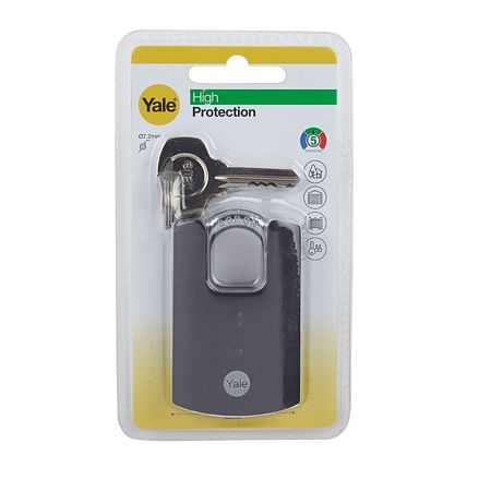 Lacat din alama Yale Maximum Protection, 40mm, veriga protejata, 3 chei Lacat din alama Yale Maximum Protection, 40mm, veriga protejata, 3 chei