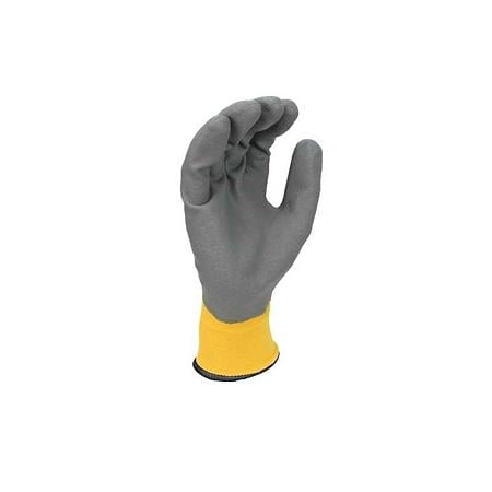 Manusi profesionale rezistente la apa DeWalt DPG35L, nitril, marimea L, gri-galben