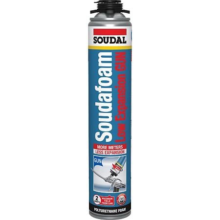 Spuma poliuretanica cu expandare redusa Soudal Soudafoam Low Expansion, aplicare pistol, 750 ml 