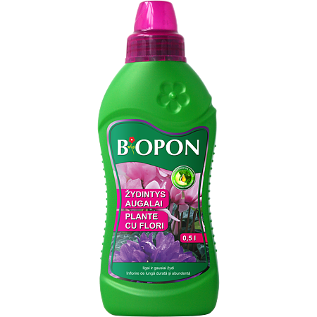 Ingrasamant Biopon. pentru plante cu flori, 0,5 l