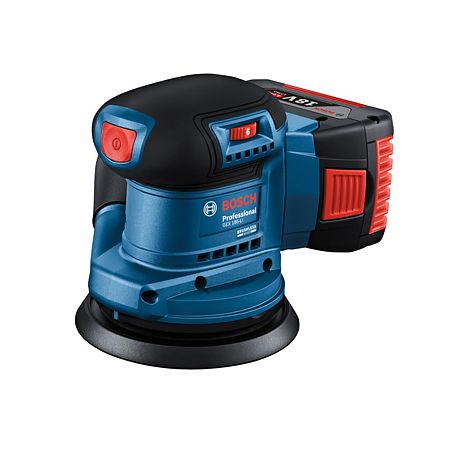 Slefuitor excentric pe acumulator Bosch Professional GEX 185-LI, 18 V, 125 mm diametru disc, 10.000 rotatii/min Slefuitor excentric pe acumulator Bosch Professional GEX 185-LI, 18 V, 125 mm diametru disc, 10.000 rotatii/min