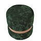 Taburet Ring, inel stejar, catifea verde E57, rotund, 38 x 38 x 40 cm