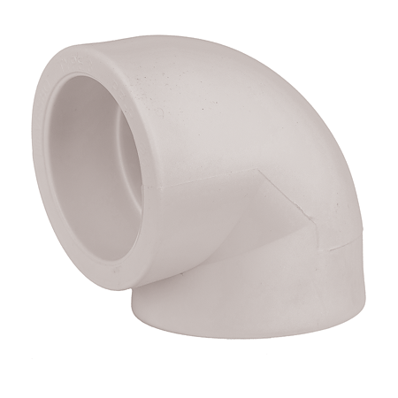 Cot PPR 90° Vesbo, filet interior, 63 mm, alb