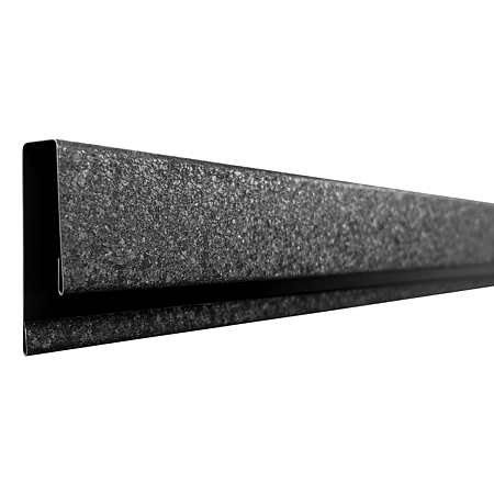 Profil lateral de mascare tip J Top Profil Sistem, negru, RAL 9005