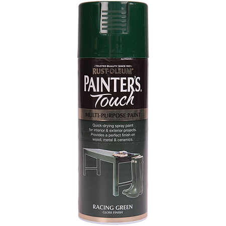 Vopsea spray decorativa Rust-Oleum Painter`s Touchs, verde, lucios, interior/exterior, 400 ml
