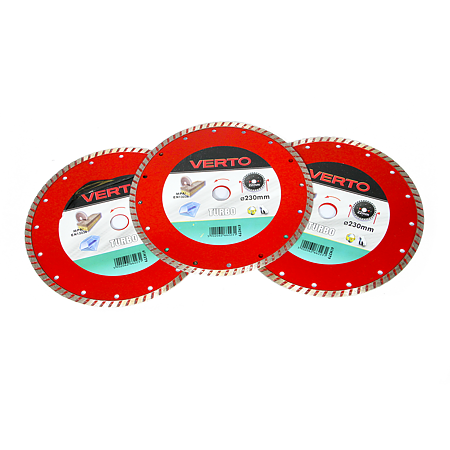 Disc diamantat debitare beton Verto Turbo 61H2T9, 230 x 22.2 x 2 mm 