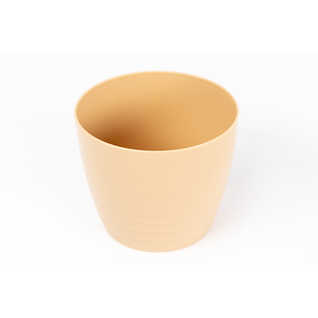 Masca ghiveci Harplast Silvia, plastic, cappucino, diametru 13 cm, 12.6 cm